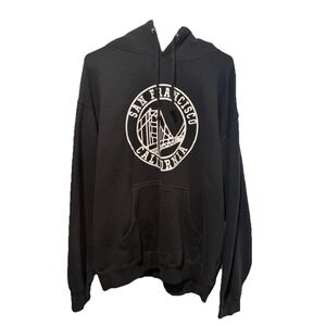 Black Hooded Sweatshirt. XL. San Francisco California Bay Golden State Warrior